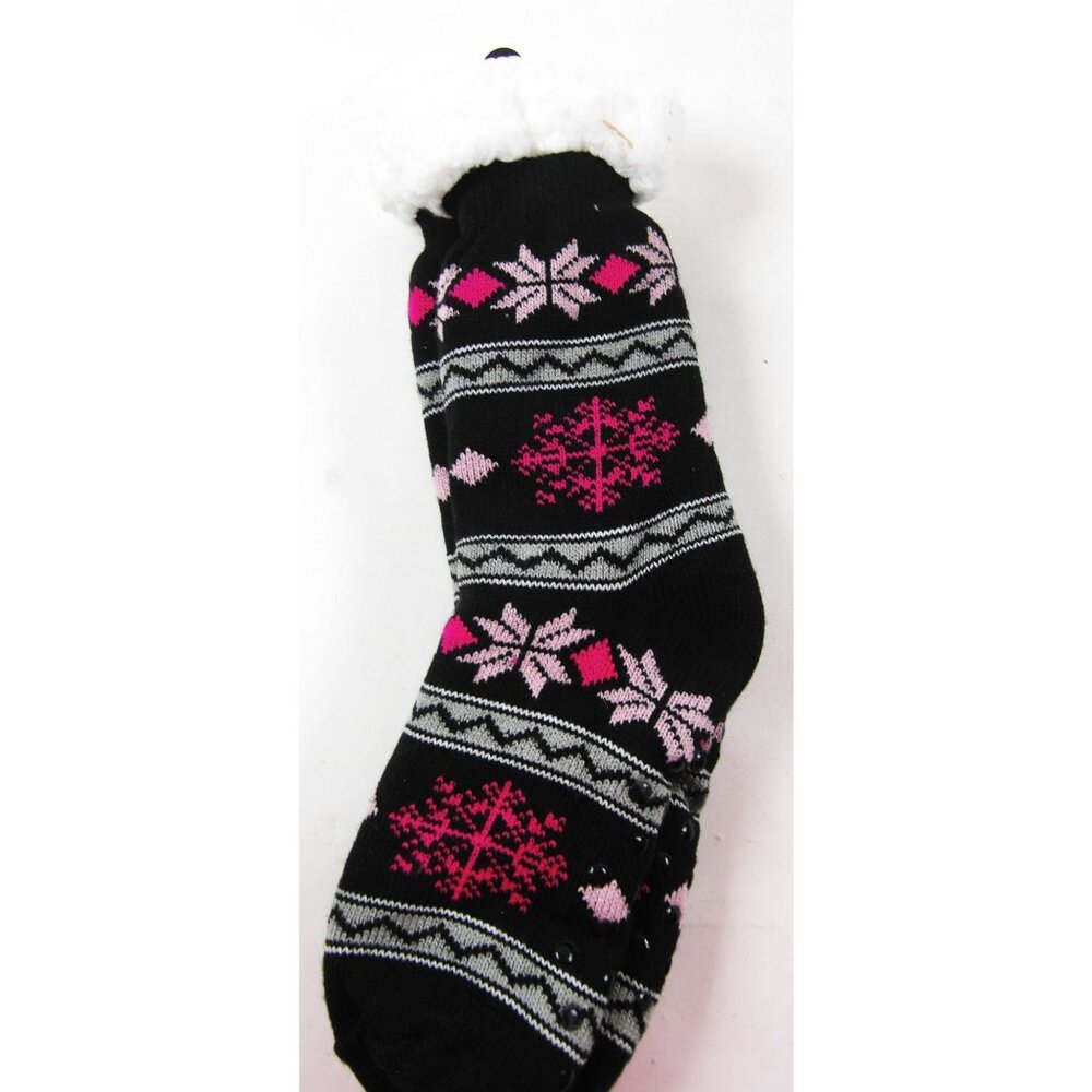 Cozy Hub Thick Non-Skid Slipper Socks Women's- New - Black
